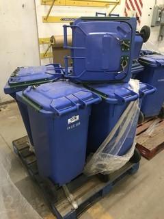 Lot of (5) Asst. Wheeled Waste Bins