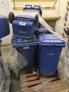 Lot of (5) Asst. Wheeled Waste Bins