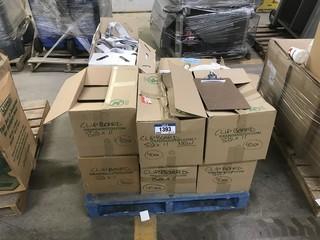 Pallet of 1.5" Polyflex Hose and Cases of Clipboards