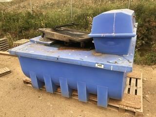 Lot of Plastic Storage Tank w/ Oil Drip Basin