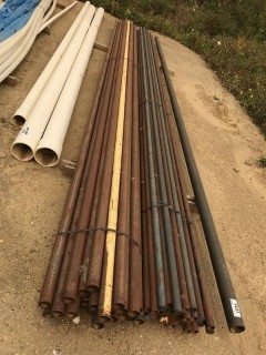 Lot of Asst. Steel and Galvinized Pipe