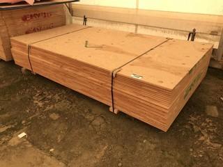 Lot of Asst. 3/4" X 4' X 8' Tongue and Groove Plywood (Approx. 25 Sheets)