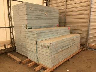 Lot of Asst. 4" X 24" X 96" Styrofoam Insulation (Approx. 85 PCS)