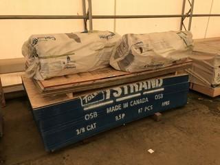 Lot of Asst. 3/8" OSB, Plywood, Duct Wrap, etc.