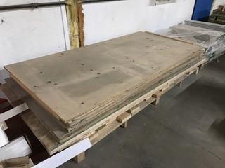 Lot of Asst. Wall Panels, Aluminum Thresholds, Plywood, etc.