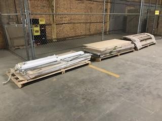 Lot of (3) Pallets of Asst. Metal Doors, Metal Door Jambs, etc.