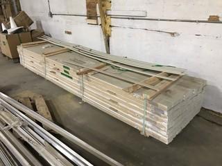 Lot of Asst. Aluminum Angle Iron, MDF Baseboards, Witch Hats, etc.