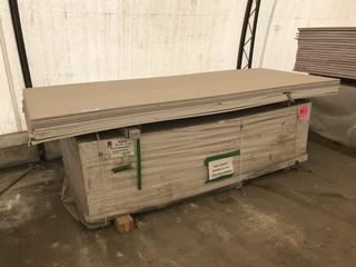 Lot of Port Chamois 5/8" X 4' X 8' Wrapped Drywall (Approx. 40 Sheets)