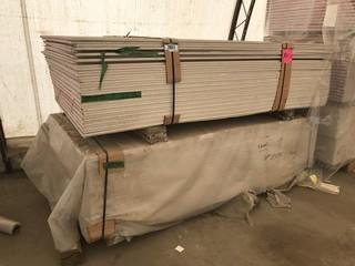 Lot of Asst. 5/8" X 4' X 8' Wrapped Drywall (Approx. 75 Sheets)