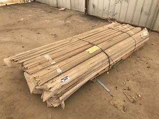 Lot of Funari Sand 1.5" X 8' Batten Trim (Approx. 1170 Pcs)