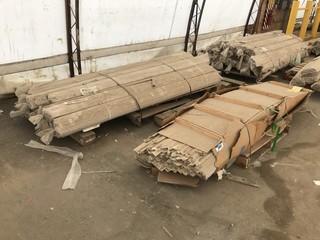 Lot of Funari Sand 1.5" X 8' Batten Trim (Approx. 2500 Pcs)