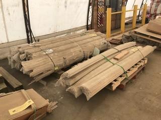 Lot of Funari Sand 1.5" X 8' Batten Trim (Approx. 2600 Pcs)