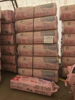 Lot of Approx. (31) Pink 2'X6' R-20 Batt Insulation