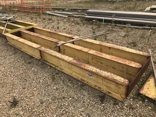 Lot of (2) 12' Steel Skids, Platfroms, etc.