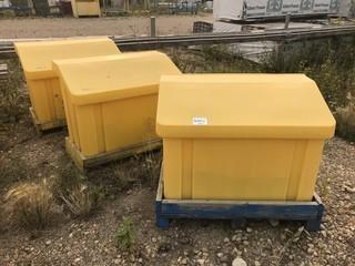 Lot of (3) Sand/ Gravel Bins