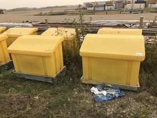 Lot of (4) Sand/ Gravel Bins