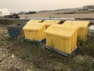 Lot of (5) Sand/ Gravel Bins