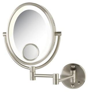 Jerdon Halo Wall Mount Lighted Mirror (JED1045)