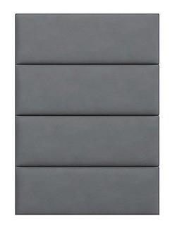 Vant 39"x11.5" Micro Suede Upholstered Headboard Panels in Grey
