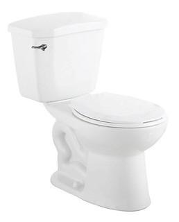 GLACIER BAY Premier 2-piece 6.0 LPF Single Flush Round Bowl Toilet (1000669707)