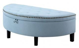 Chic Home Design - Storage Ottoman - F0N2599 - Blue