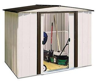 Arrow Newport 8 ft. x 6 ft. Steel Shed Model # NP8667