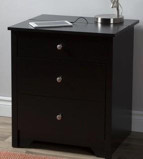 South Shore Vito 2 Drawer Nightstand (TH4122_14891830) - Blk