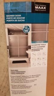 MAAX Shower Door 42"- 47 1/2" or 54" - 59 1/2" x - Sliding Door Lateral