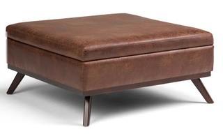 Simpli Home Owen Storage Ottoman (QSI2349_22012078) - Saddle Brown