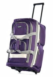 Olympia - 8 pocket Rolling Duffel - Purple
