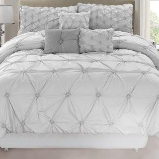 Ophelia & Co. Fearn 7 Piece Comforter Set (OPHL1459_30609137_30609139) - Queen / Grey