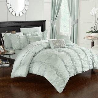 Chic Home 10 Piece Tori Comforter Set (CHDE2586_18090140_18099823) - Navy / Queen