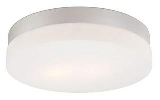 Alico Lighting FM1050-10-95 Flush Mount Light, Metallic Grey Finish with White Opal Glass Shades
