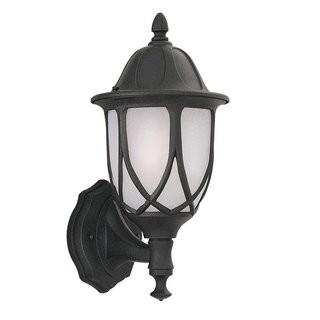 Alcott Hill Newburg 1-Light Outdoor Wall lantern (ALTH3086_23966872_23966873) - Black