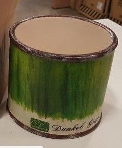 5X4" Ceramic Bucket - Green (S7322917) - 4 pcs