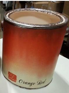 6.75x7.75" Ceramic Bucket w Handle Peach (S7322723) - 2 pcs