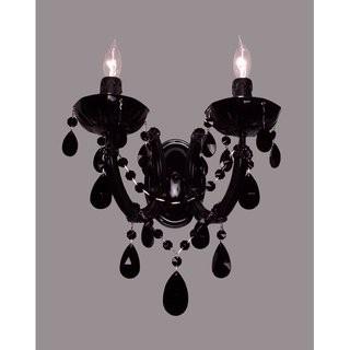 Classic Lighting Rialto 2-Light Candle Wall Light (IYI1439_9057934_9057935) - Black