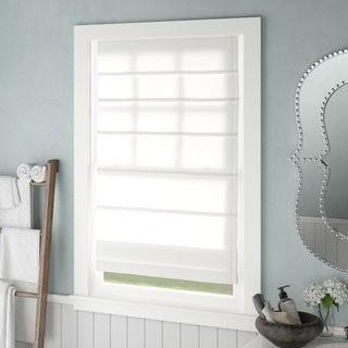 Alcott Hill Sheer Roman Shade (ALCT3102_15374983_15374987) - 36" x 64" Olive Green