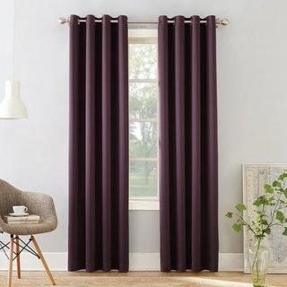 Sun Zero Curtain Panel 40x84" Dark Purple