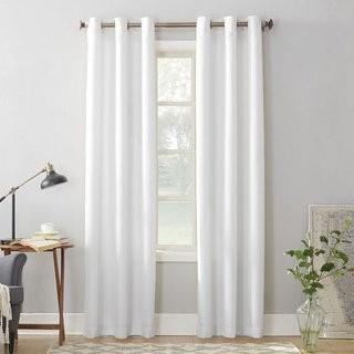 No. 918 Millennial Montego Indoor Solid Semi-Sheer Grommet Single Curtain Panel (LCTN1152_27340963_27373602) - Grey / 48"x63"