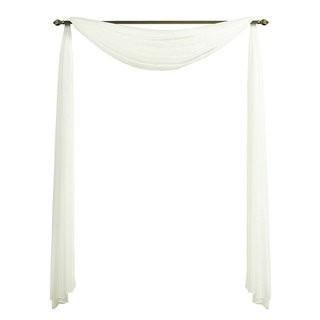 Charlton Home Forrester Window Scarf (CHLH2372_15480051) - Slate Blue / 144" / 3 Pieces