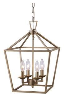 Trans Globe Lighting Lacey Pendant - Antique Silver Leaf