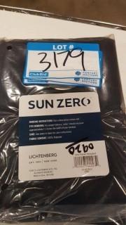 Sun Zero Lichtenberg Curtain Panel - Black - 2 pcs