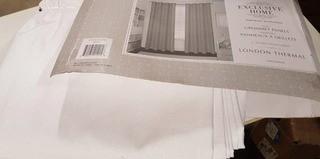 Exclusive Home Premium London Thermal Quality Grommet Panels (EK5318-05-2-84G) - White / 54x84"