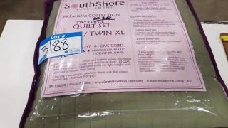 Southshore 2 pcs Quilt Set Twin Green 