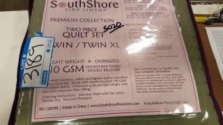 Southshore 2 pcs Quilt Set Twin Green 