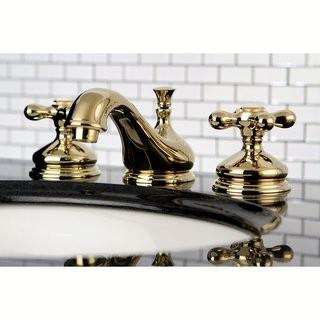 Heritage Widespread Bathroom Faucet with Brass Pop-Up Drain