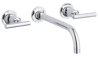 Kohler Purist Wall Mount Faucet Trim (T14413-4-CP) - Polished Chrome