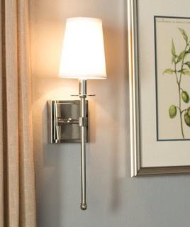 Three Posts Cooperstown 1-Light Wall Sconce - Nickel (THRE3062_15861970)