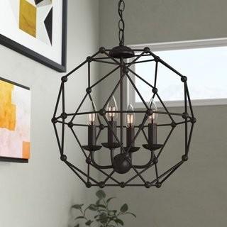 Mercury Row Cavanagh 4-Light Globe Pendant (MROW7858_19680168) - Rubbed Bronze